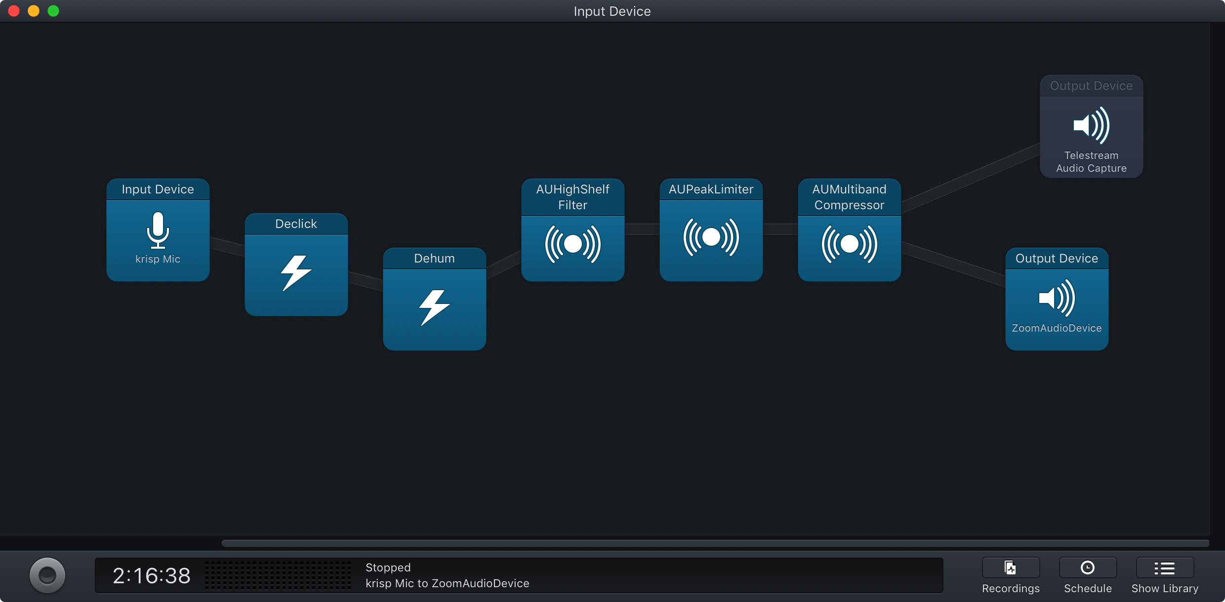 AudioHijack setup