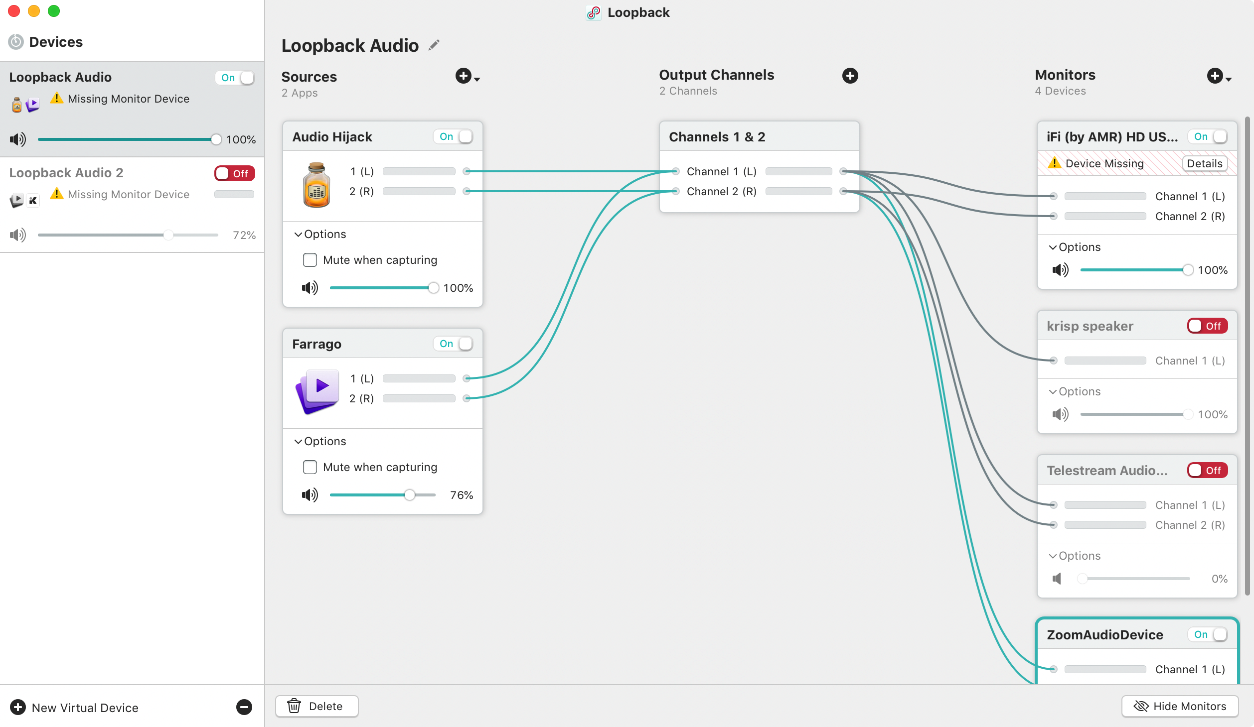 Loopback setup